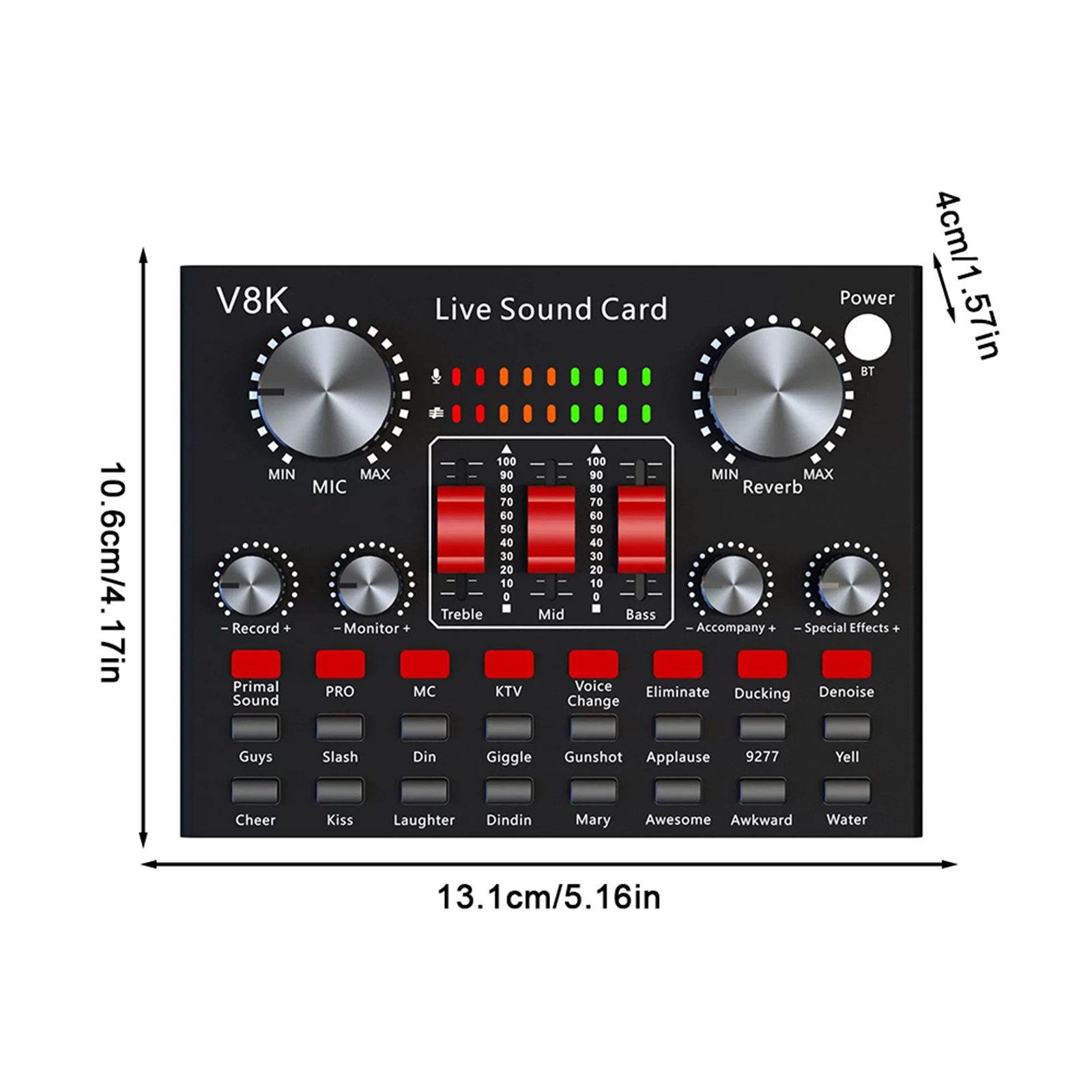 Audio Music Voice Changer - All-in-One Recording Equipment Audio Mixer Voice