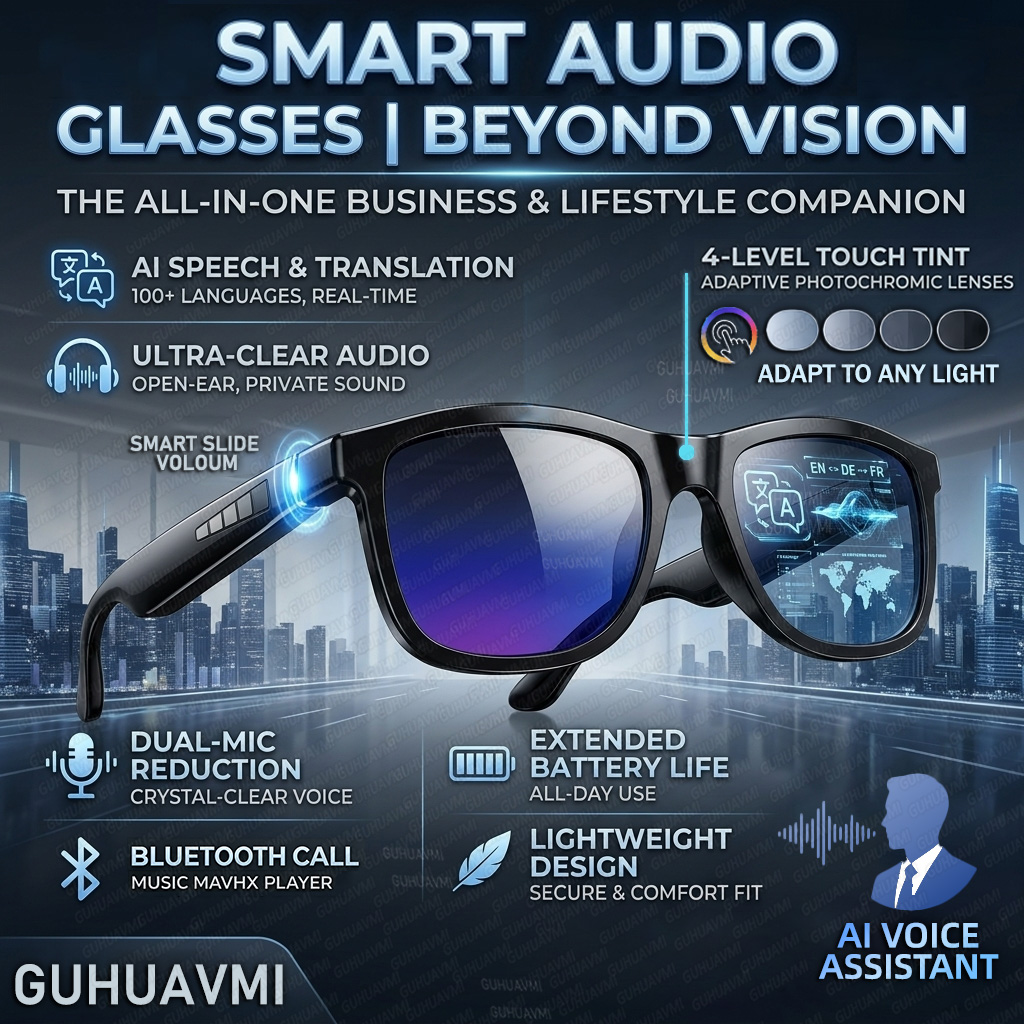 Audio Music Voice - New Touch-Color Change Smart Audio Glasses