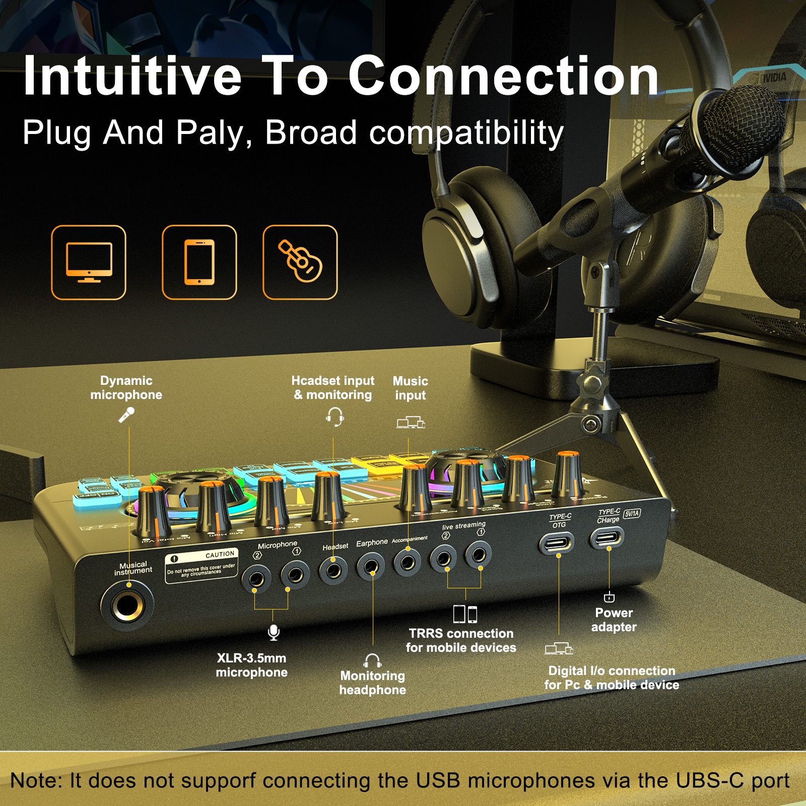 Tenlamp Sound Board to Play Mu - Audio Music Voice Changer review and price