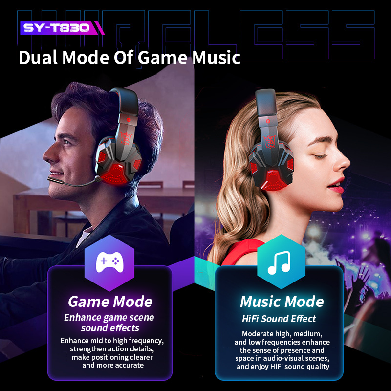 Bluetooth Gaming Earphone Rech - Audio Music Effect review and price
