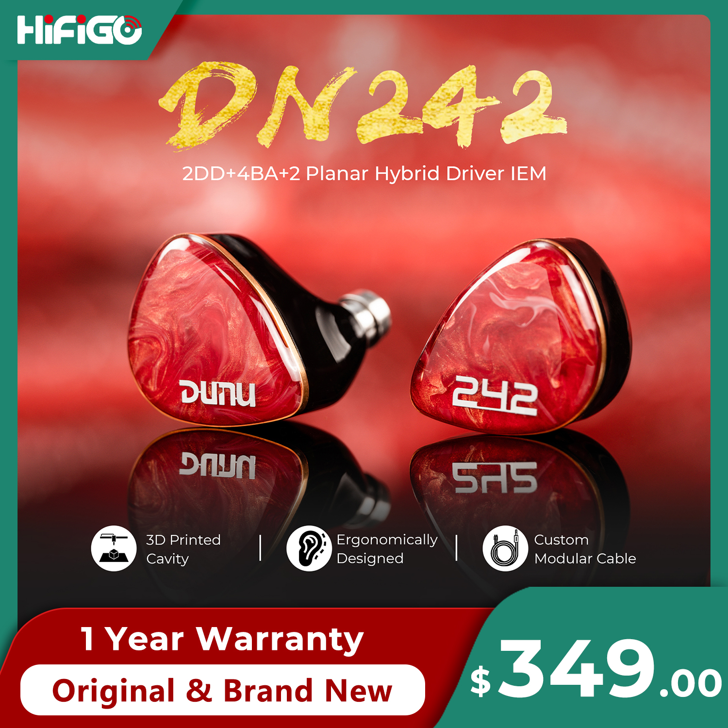 DUNU DN242 2DD+4BA+2 Micro Pla - Audio Music Technology review and price