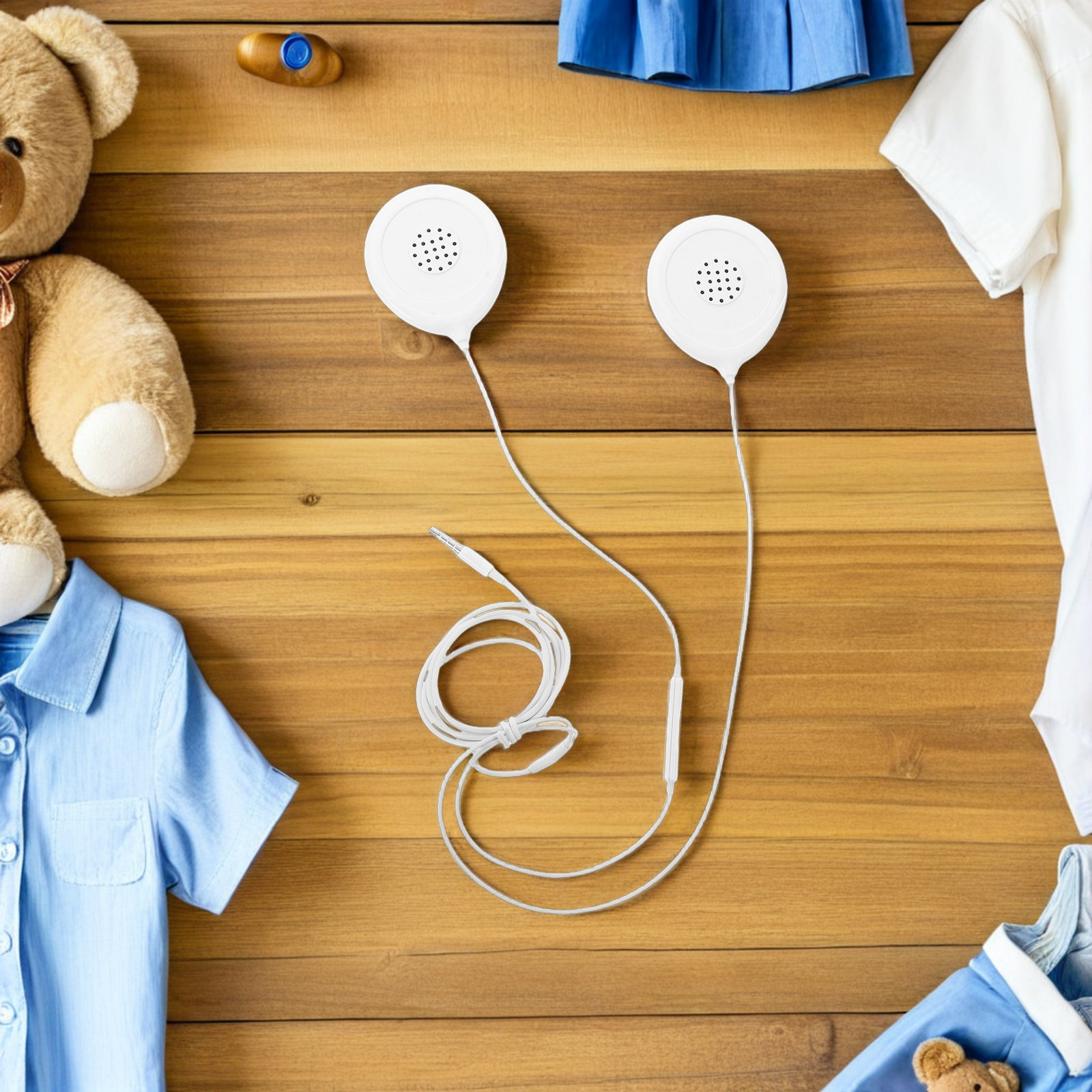 1Set Baby Bump Headphones Whit - Audio Music Technology review and price