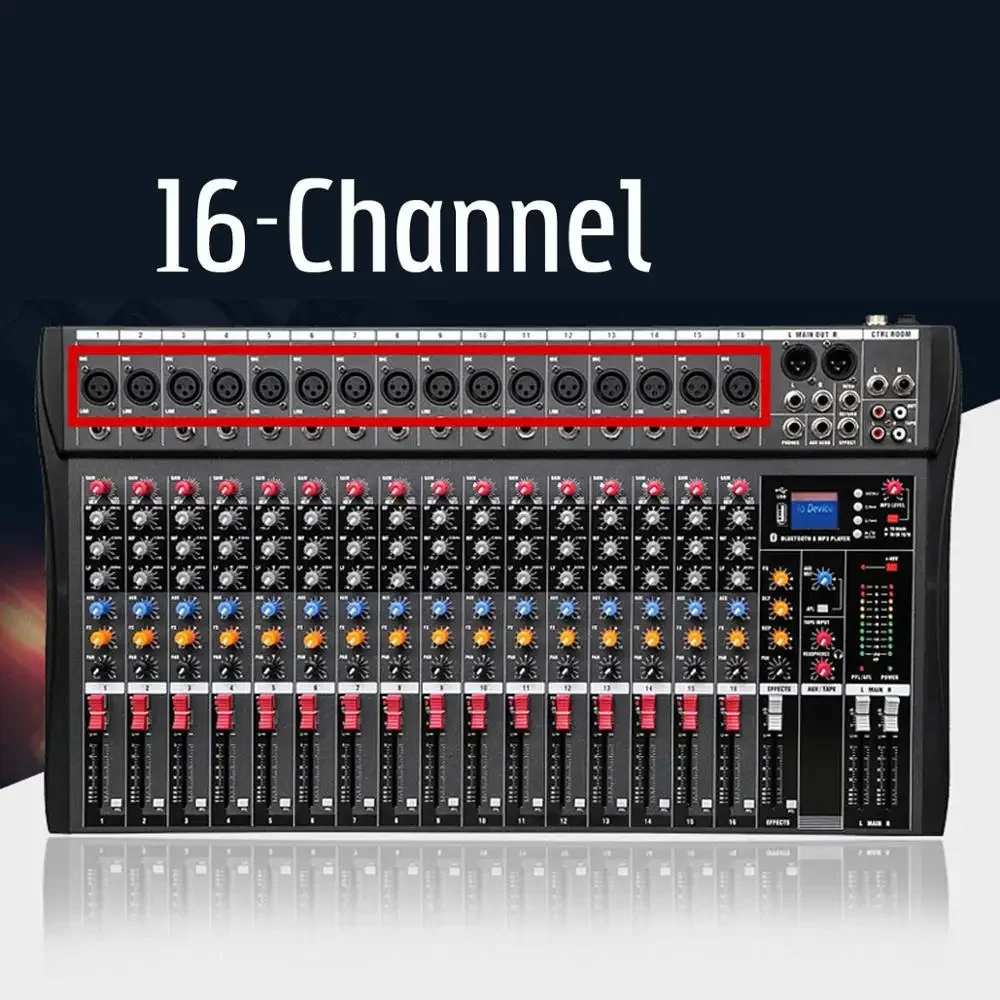 16 Channel Audio Mixer 6 Music - Audio Music Effect review and price