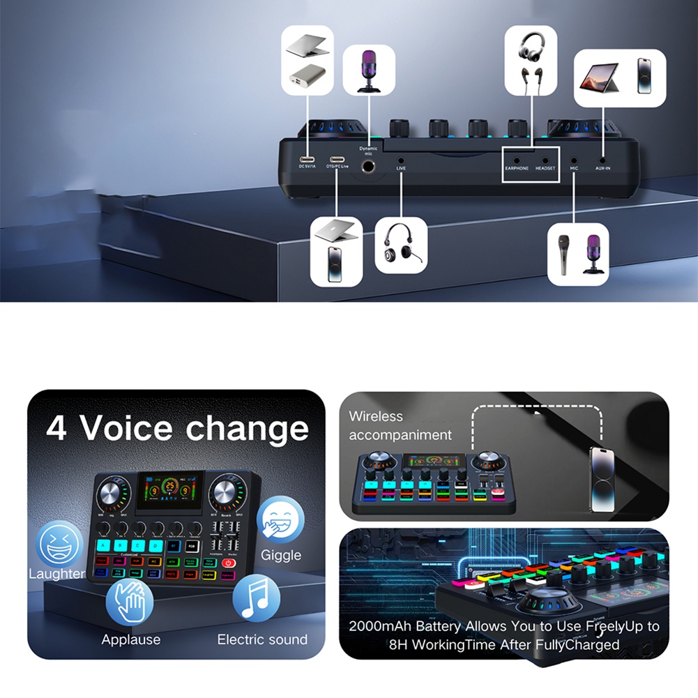 A20I Audio Mixer, Live Sound C - Audio Music Voice Changer review and price