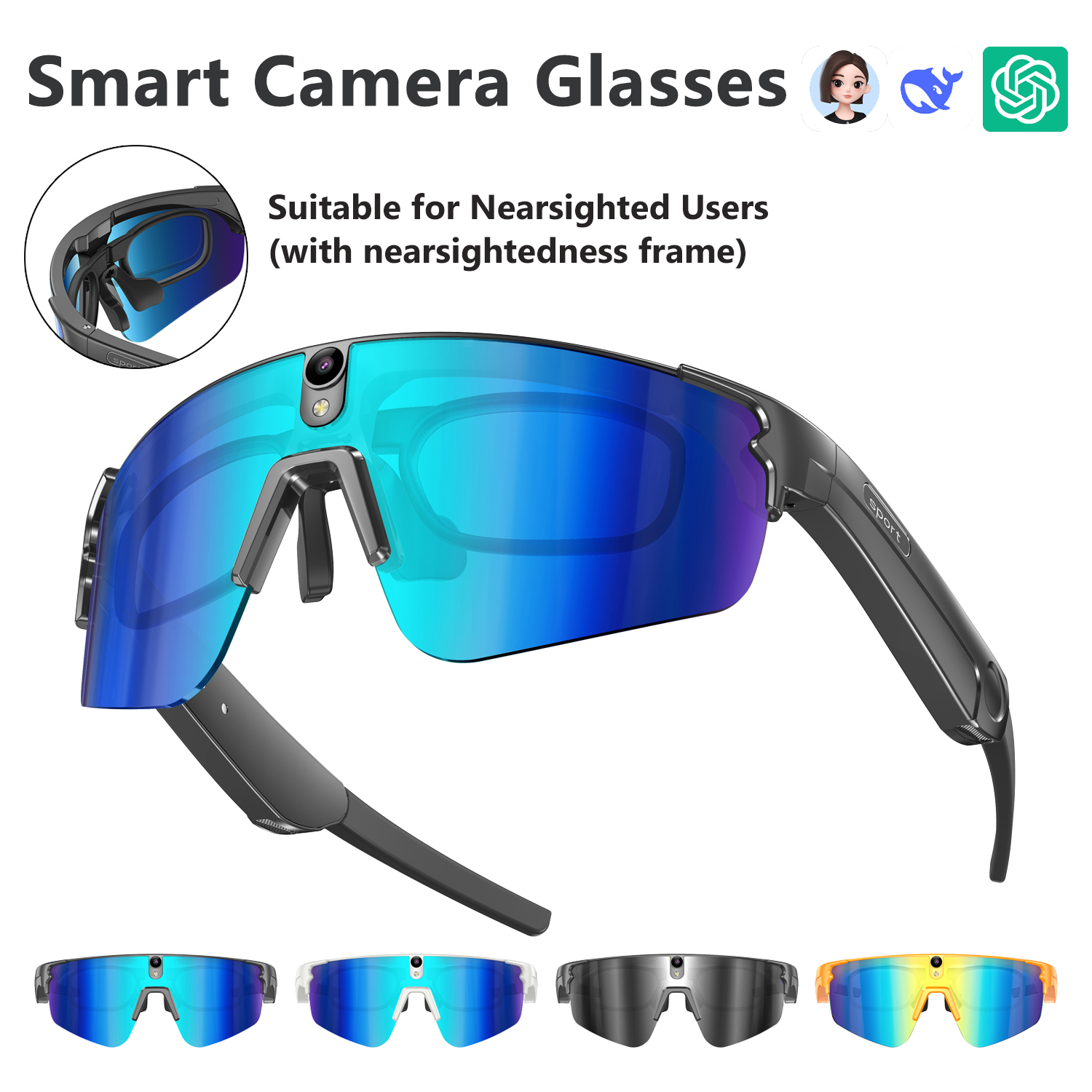 L805 AI Smart Glasses With 800 - Audio Music Voice review and price