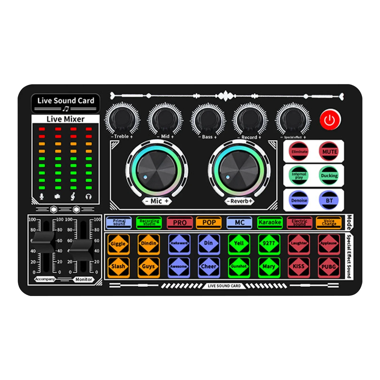USB Audio Mixer Live Sound Car - Audio Music Voice Changer review and price