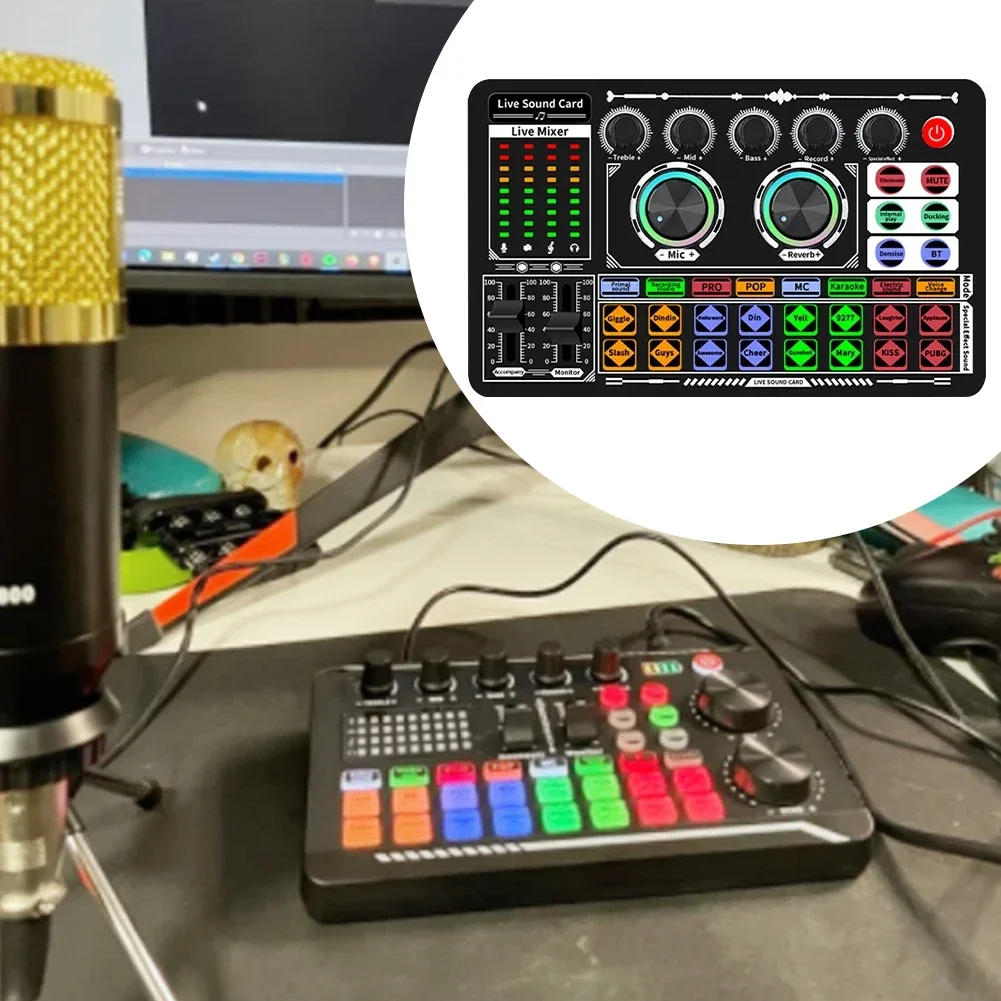 USB Audio Mixer Live Sound Car - Audio Music Voice Changer review and price