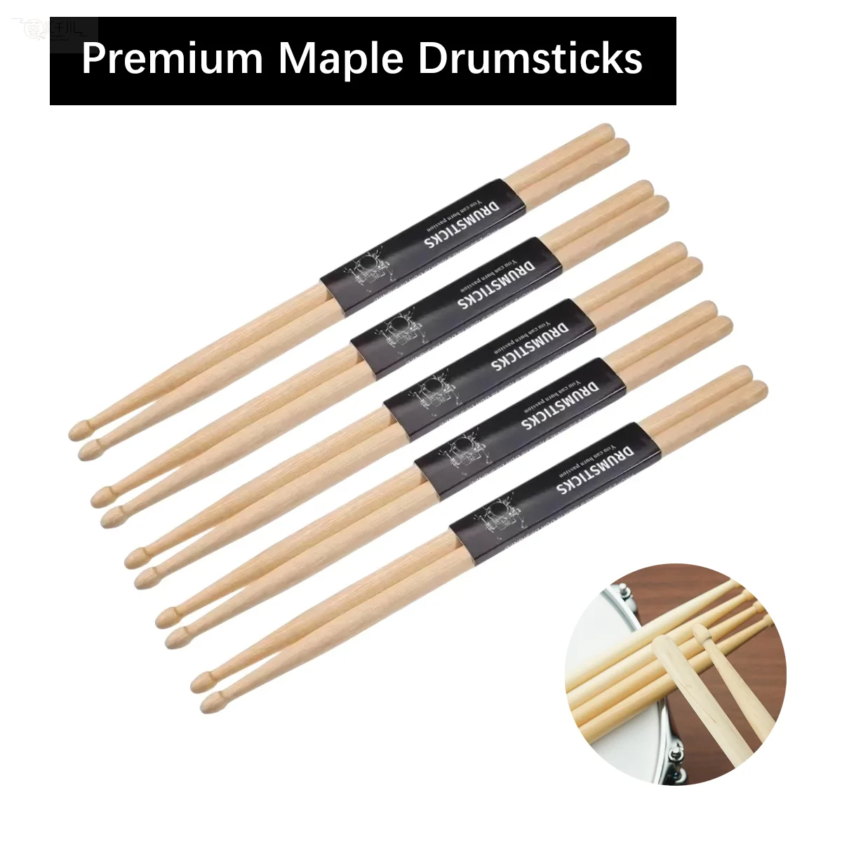 1 Pair Maple Drumstick 5A 7A T - Drum Stick 5A review and price