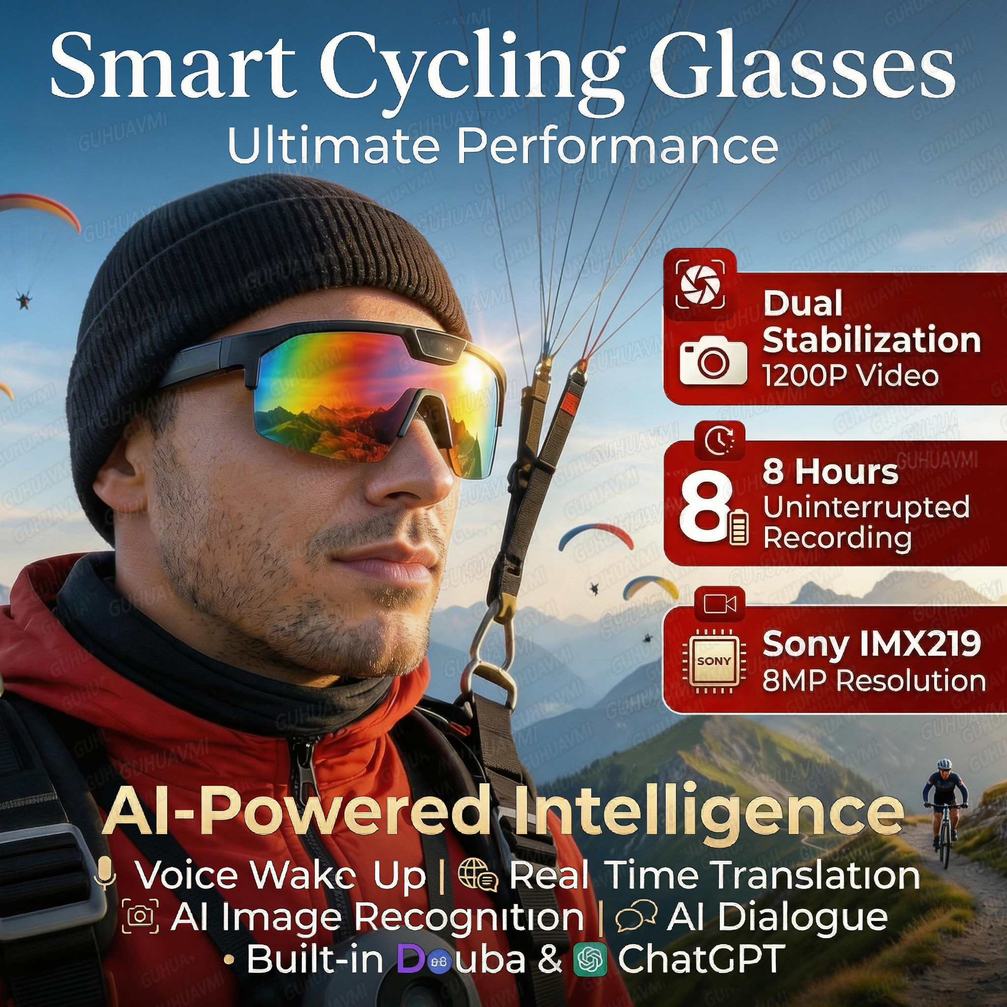 2026 New AI Smart Sports Glass - Audio Music Voice review and price