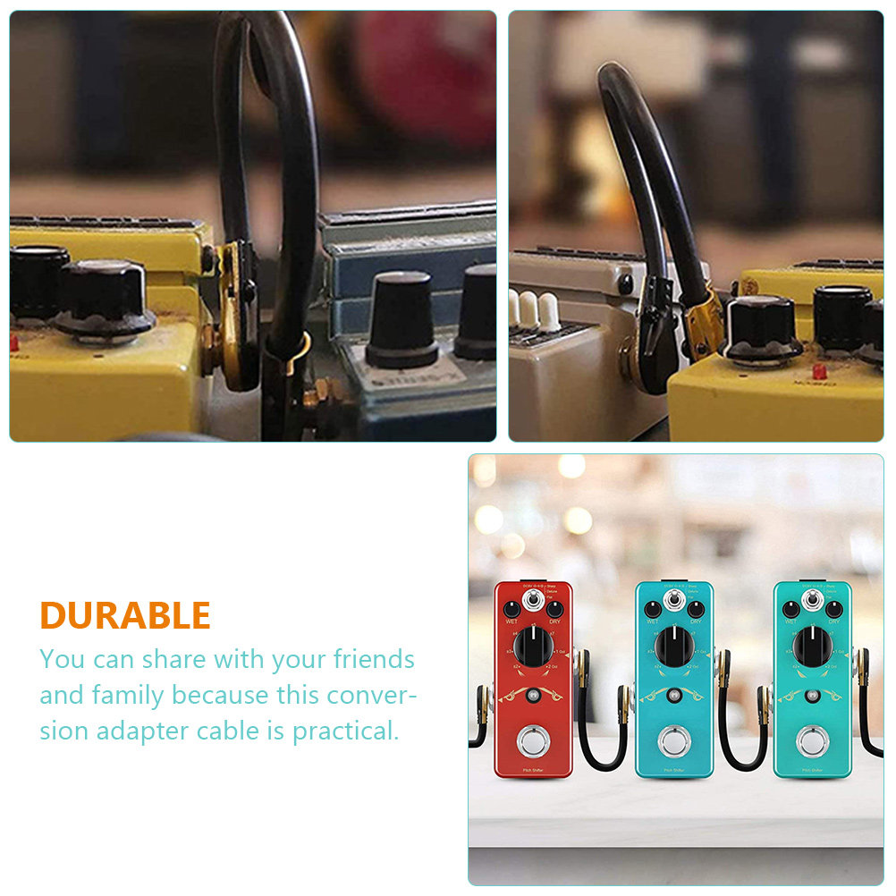 3Pcs Guitar Patch Cables Flat  - Audio Music Effect review and price