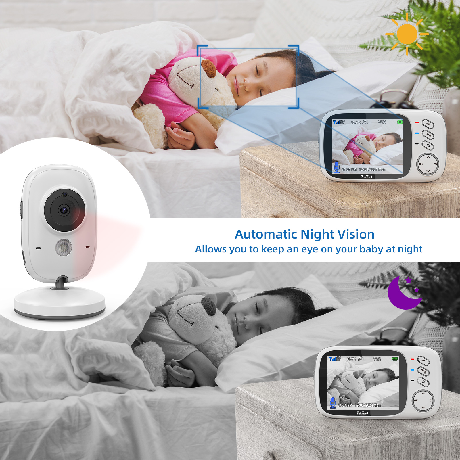 TakTark 3.2 Inch Wireless Vide - Audio Music Effect review and price