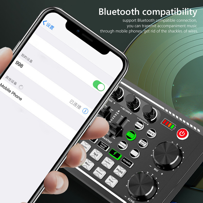 F998 Live Sound Card Audio DJ  - Audio Music Voice Changer review and price