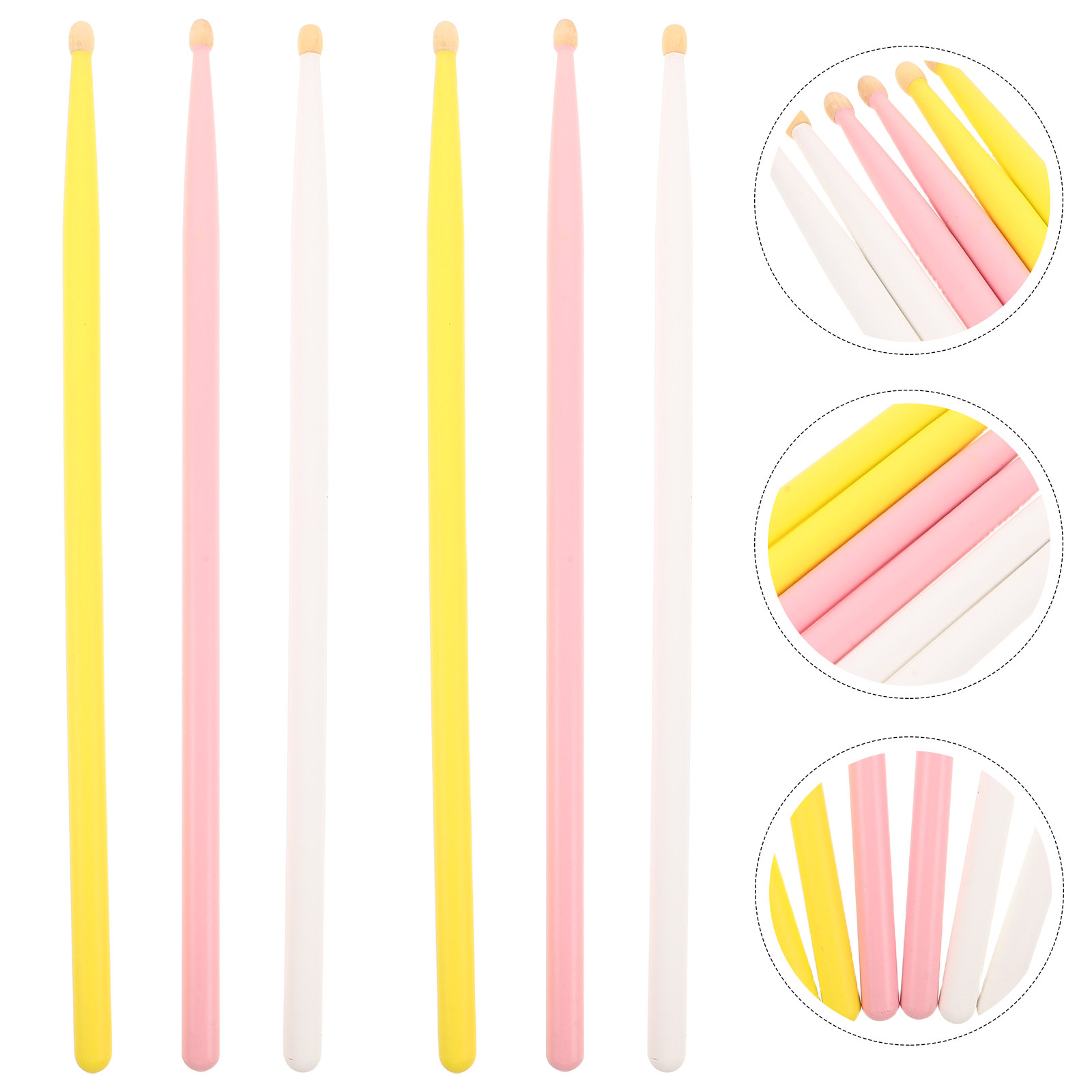 3Pairs Colored Drumsticks Mapl - Drum Stick 5A review and price