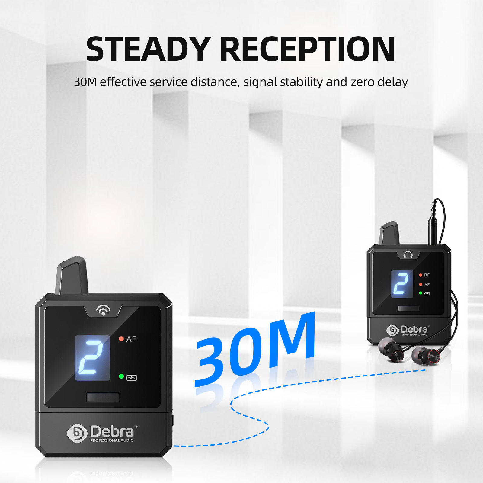Debra UHF IEM Wireless In-Ear  - Audio Music Recorder review and price