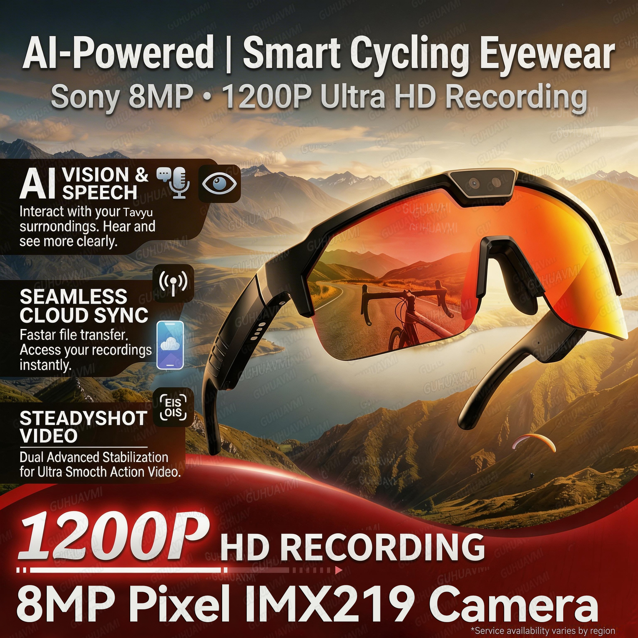 2026New AI Smart Glasses 1200P - Audio Music Voice review and price