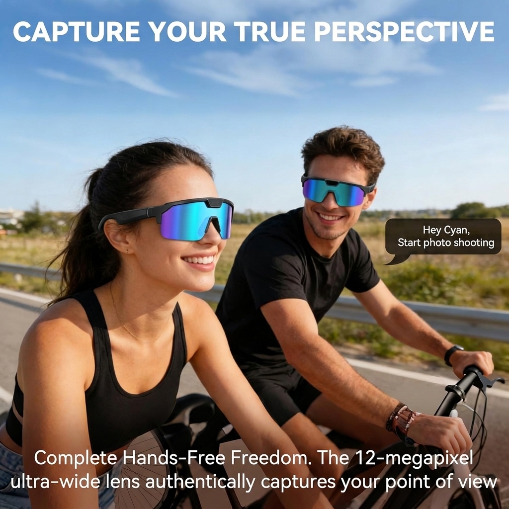 2026New AI Smart Glasses 1200P - Audio Music Voice review and price