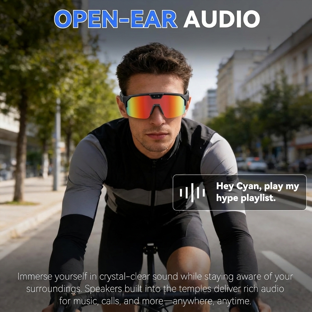 2026New AI Smart Glasses 1200P - Audio Music Voice review and price