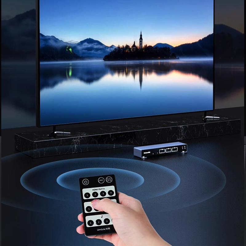 HDMI Matrix Distributor 4 in 3 - Headphone Amplifier Dac review and price