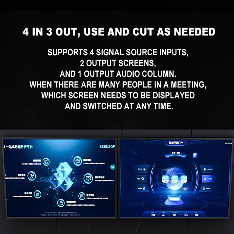 HDMI Matrix Distributor 4 in 3 - Headphone Amplifier Dac review and price