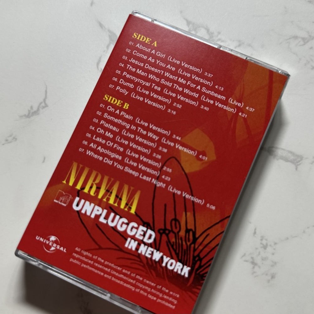 Nirvana Cassette Tape Rock Eng - Audio Music Songs review and price