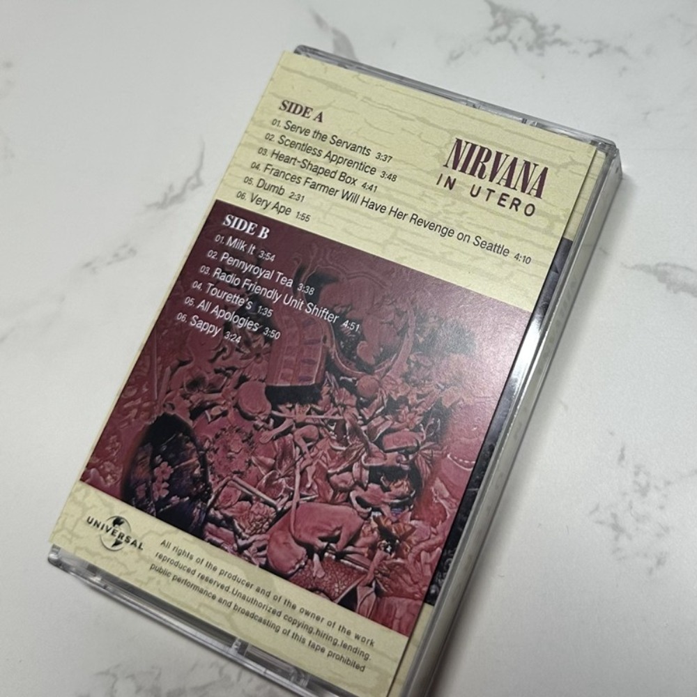 Nirvana Cassette Tape Rock Eng - Audio Music Songs review and price