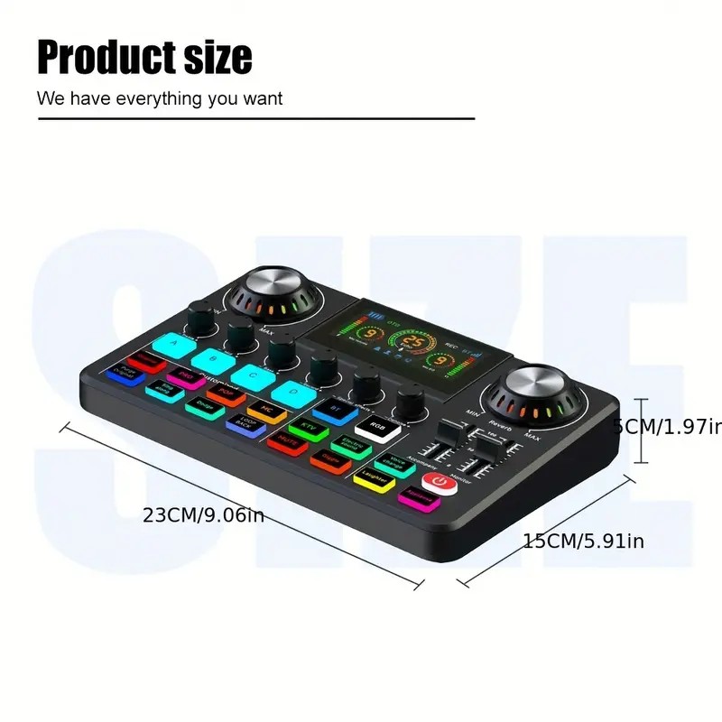 Audio Mixer, Live Sound Card w - Audio Music Voice Changer review and price