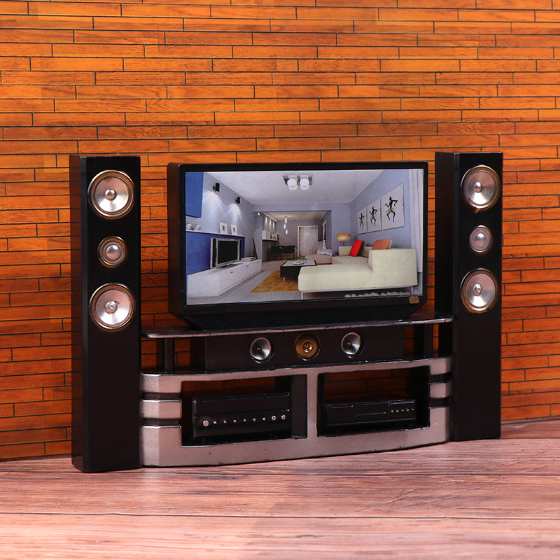 New 1/12 Dollhouse Mini TV Aud - Audio House Music review and price