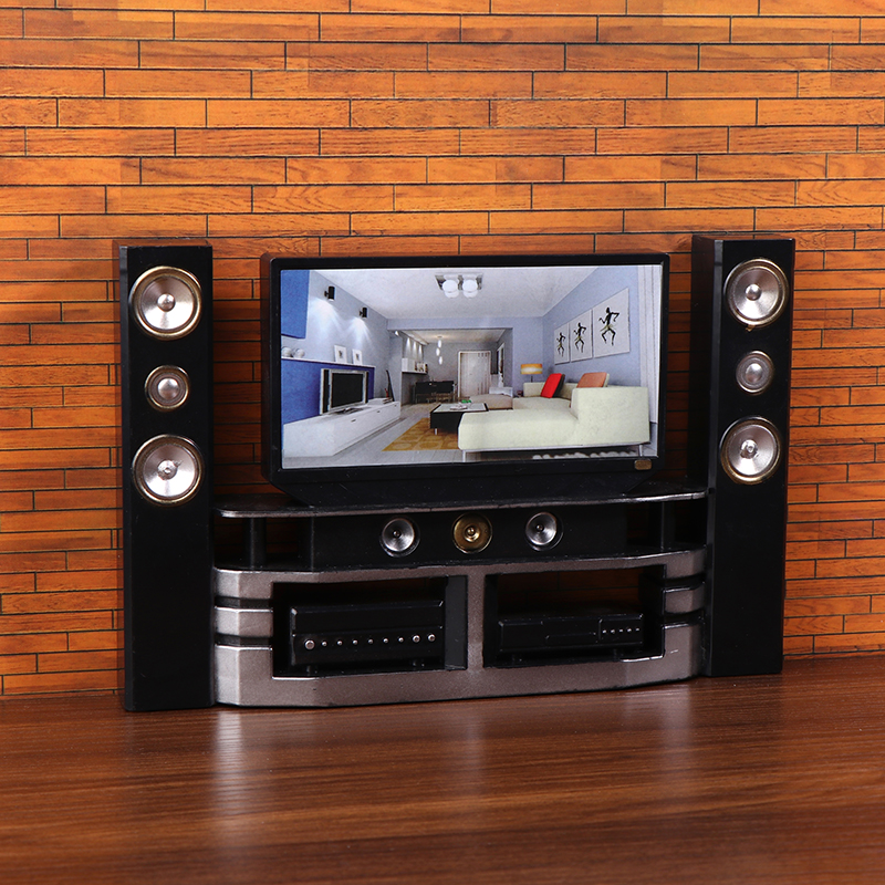 New 1/12 Dollhouse Mini TV Aud - Audio House Music review and price